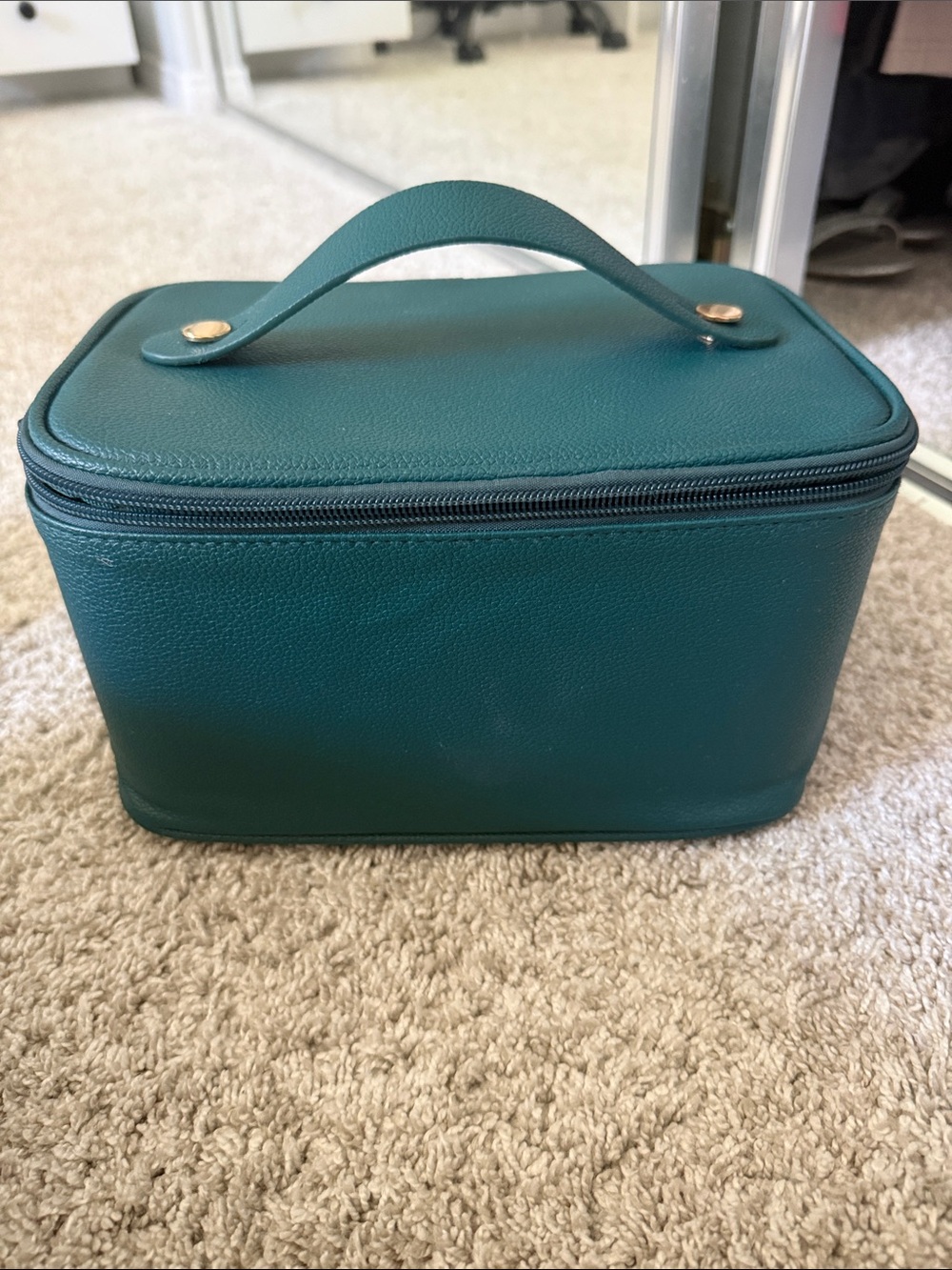 Medium sized makeup bag